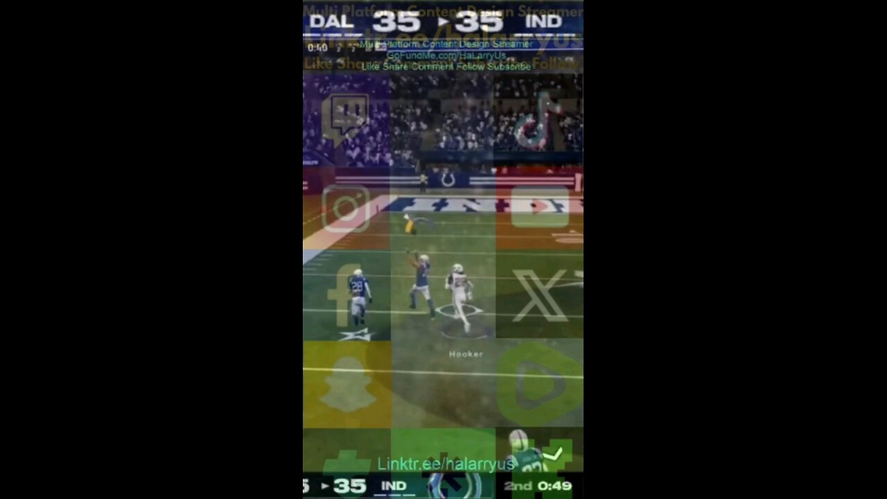 Final min or 1st Half IND 42 vs DAL 35 #AllMadden #Madden25 #NFLmadden #madden
