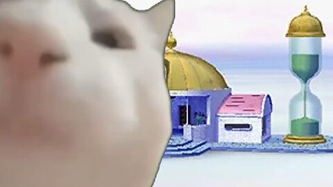 Cat Vibing Inside The Hyperbolic Time Chamber
