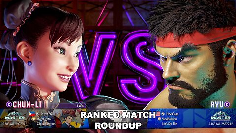 Kuya Kalbo SF6 Ranked Match Roundup. Chun Li Master Rank [Hori Fight Stick]