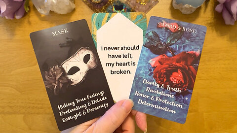 THEY'RE DONE PRETENDING THAT THEY DON'T WANT YOU & ARE DOING FINE WITHOUT YOU (LOVE TAROT READING)