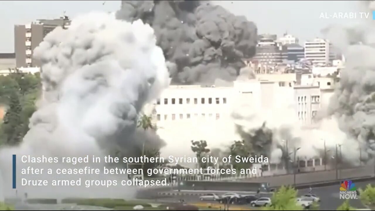 ISREAL WAR JETS🇮🇱🕍🛩️BOMBS SYRIAN DEFENSE MINISTRY IN DAMASCUS🛩️🇸🇾💥🔥🏢💥💫