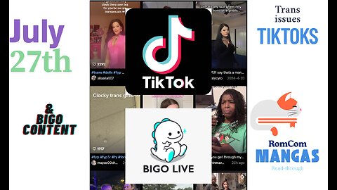 Trans TikToks & their issues || maybe some RomCom manga & whatever else || July 27th