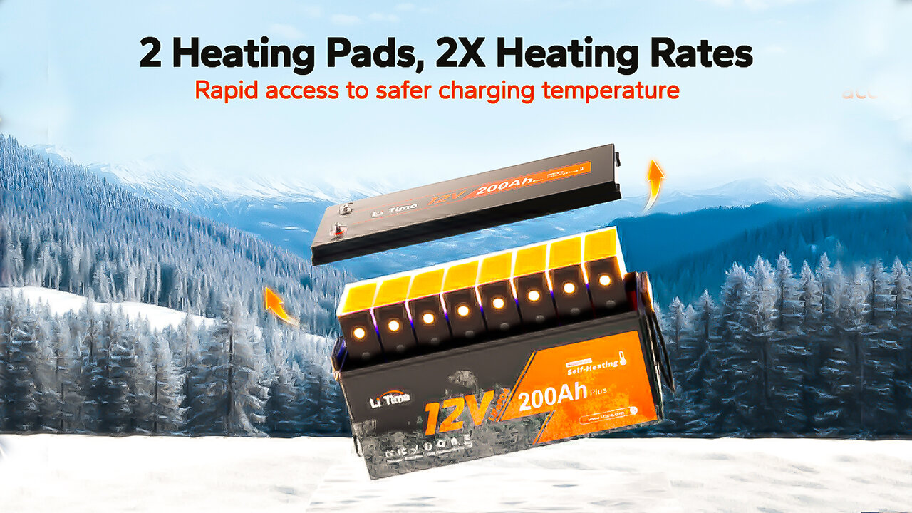 LiTime 12V 200Ah Plus Self-Heating LiFePO4 Battery is Huge Back Up Power Storage!