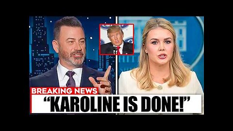 Karoline Leavitt GOES NUTS After Jimmy Kimmel Exposed Trump's SHOCKING Secrets On LIVE TV