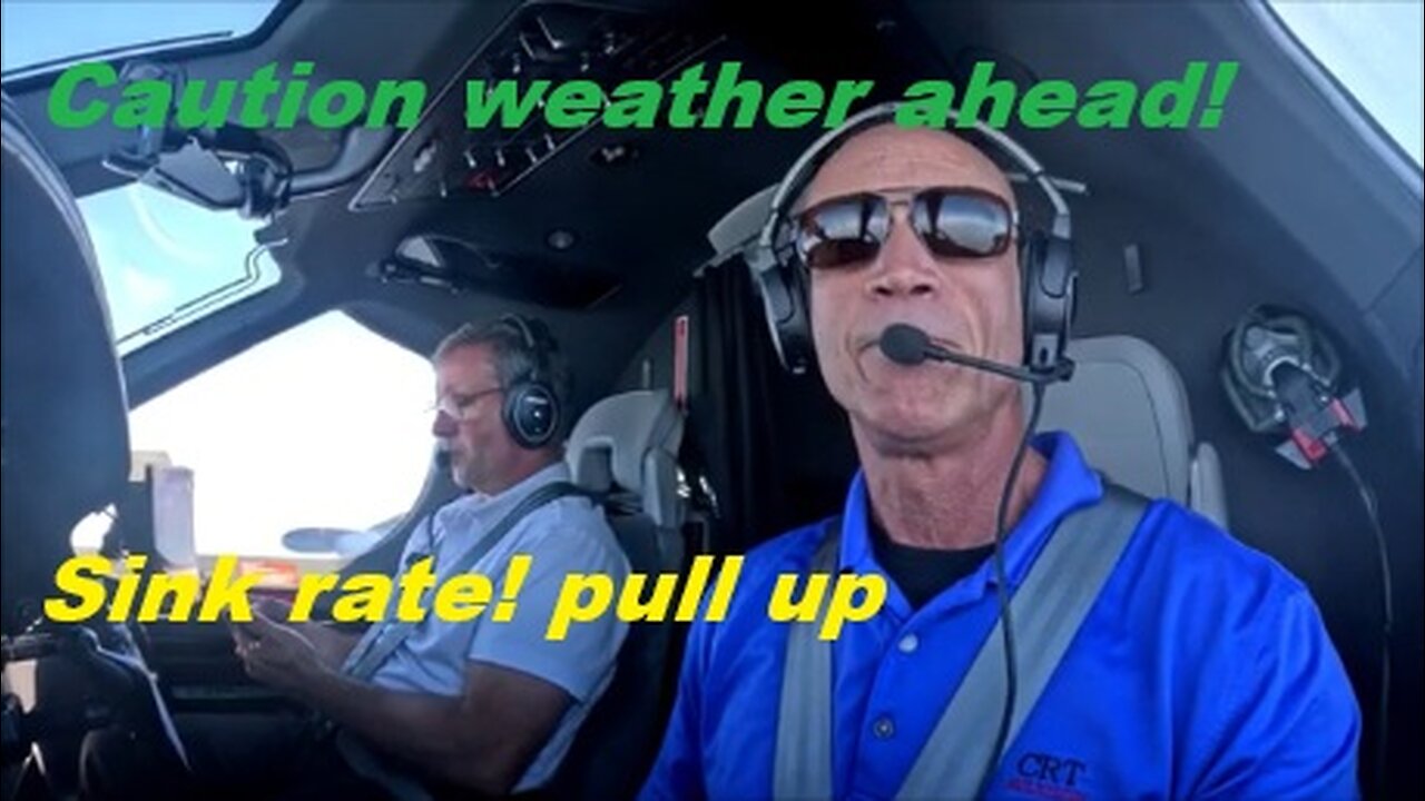 flying into heavy rain in your tiny jet asmr!