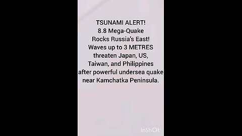 TSUNAMI ALERT!