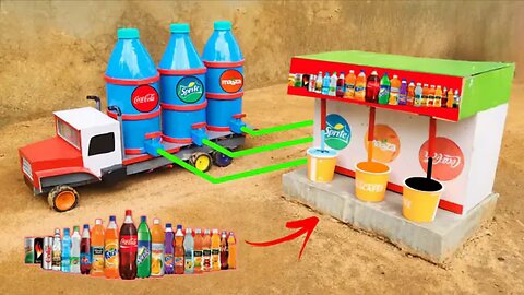 DIY Mini Cold Drink Fountain Machine | Cold Drink Dispenser | Science Project! #LoveDegreeIncentive