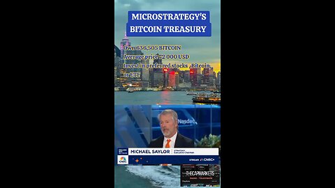 MICROSTRATEGY'S BITCOIN TREASURY