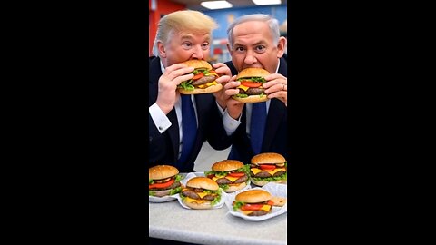 Trump & Netanyahu Eat Spicy Burger from Putin 🍔🌶️ (Kim Jong-un is the Waiter!) 😂🔥