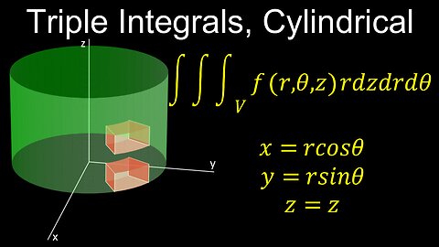 Triple Integrals, Cylindrical Polar Coordinates - Calculus 3