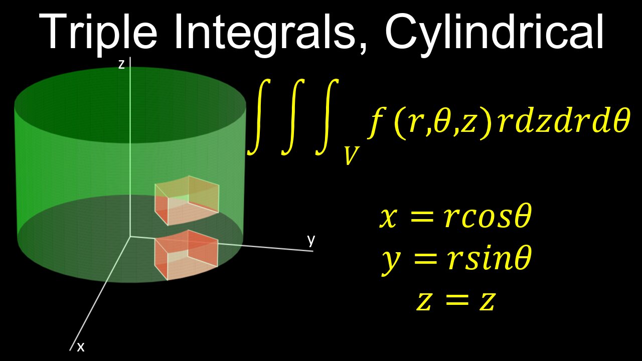 Triple Integrals, Cylindrical Polar Coordinates - Calculus 3