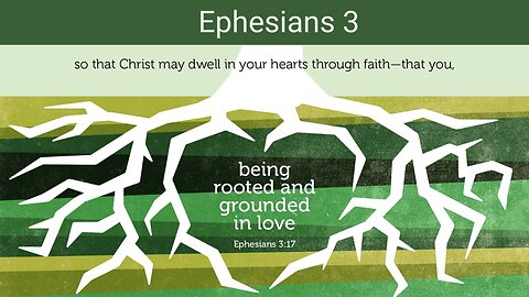 Ephesians 3 : Rooted and Grounded in the Fullness of God!