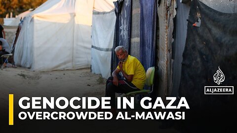 Displaced Palestinians in al-Mawasi face overcrowding as Israel orders Gaza City evacuation