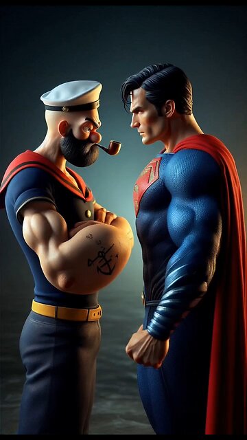 super man 3d ai generated