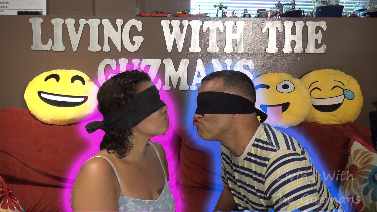 BLINDFOLDED KISSING CHALLENGE