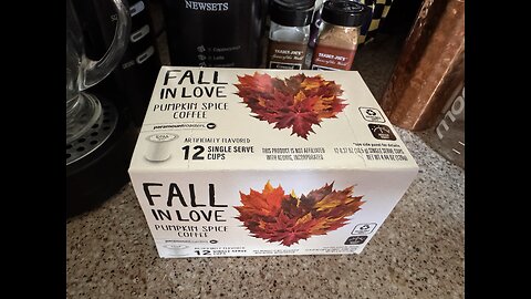 Paramount Coffee, Single Serve Flavored Coffee, Fall In Love, Pumpkin Spice, 12 Pods