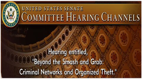 Senate Judiciary: Smash and Grab - Criminal Networks and Organized Theft