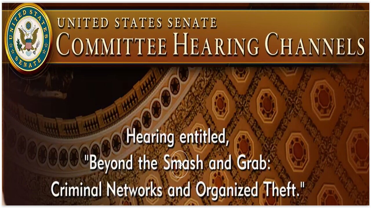 Senate Judiciary: Smash and Grab - Criminal Networks and Organized Theft