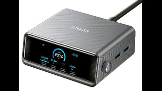 Anker Prime Charger, 250W GaN Prime USB C Charging Station