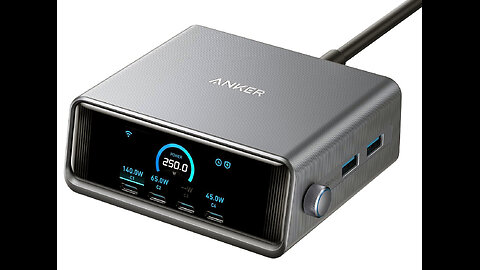 Anker Prime Charger, 250W GaN Prime USB C Charging Station
