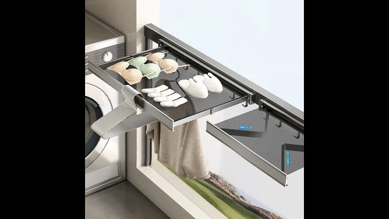 Invisible Folding Non-Punch Wall-Mounted Storage Shelf