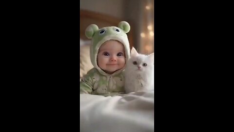 Purest Love! Baby & Cat's Sweetest Moments Caught on Camera.