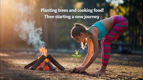 Mesmerizing Forest Girl: Solo Living, Yoga Pants & Tree Planting!
