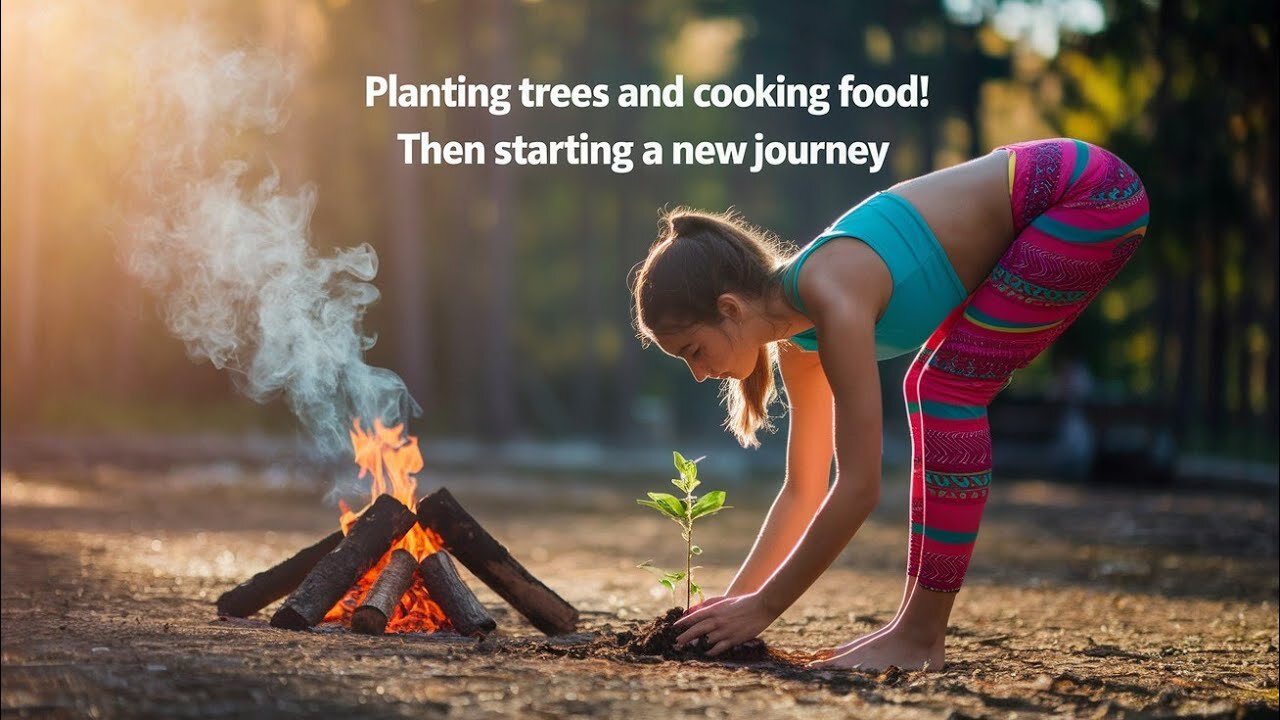 Mesmerizing Forest Girl: Solo Living, Yoga Pants & Tree Planting!