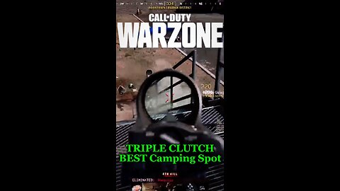 🚨🎮 COD Warzone: TRIPLE Clutch in BEST Camping Spot...