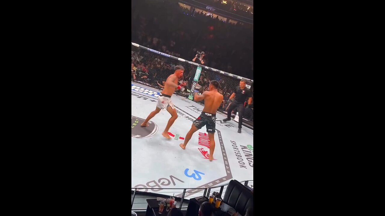 Absolutely electric! Nothing beats the roar of the crowd for a finish like that.🥊💥 #UFC