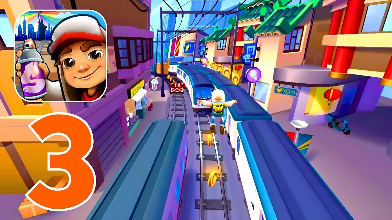 Subway Surfers - Gameplay Walkthrough Part 3 - Cop Chase (iOS, Android)