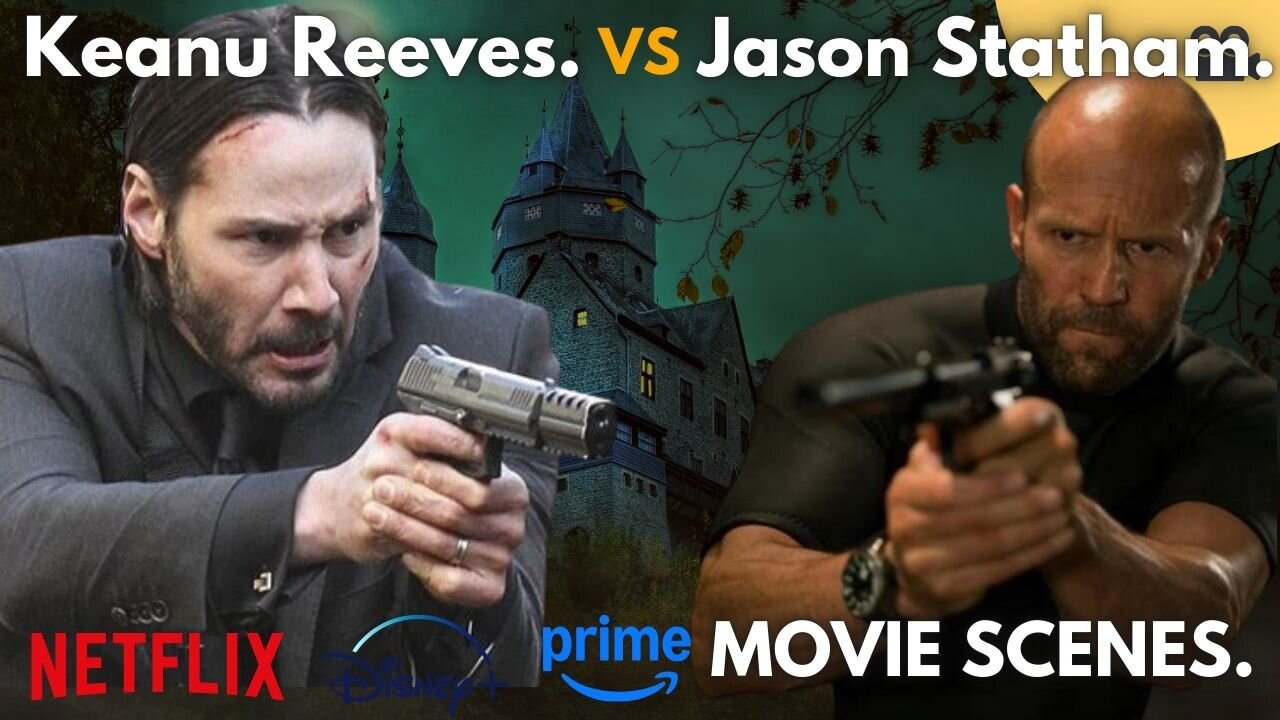 Jason Statham VS Keanu Reeves Fighting Scenes.