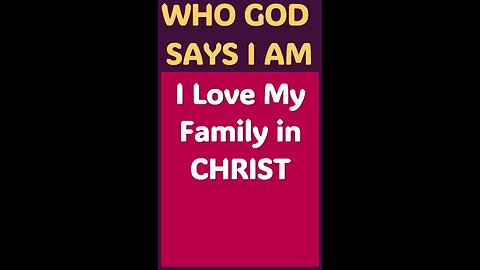I LOVE MY FAMILY IN CHRIST #wordofgod #JESUS #peace #GOD #grace #kindness #love #HOLYSPIRIT #life