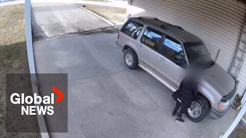 “Disrespectful:" Salesperson caught urinating on vehicle at BC home