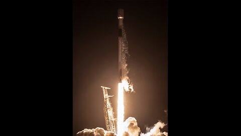 SpaceX launches a Falcon 9 Rocket with Starlink satellites to from Cape Canaveral, Florida.