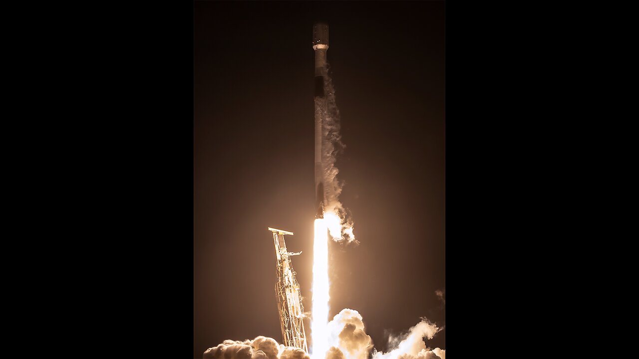 SpaceX launches a Falcon 9 Rocket with Starlink satellites to from Cape Canaveral, Florida.