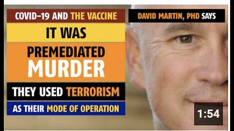 "Premeditated Murder through Terrorism: A Statement by Dr. David Martin"