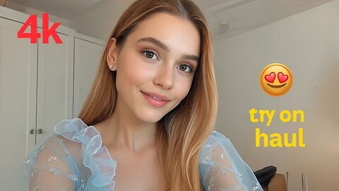 4k natural petite transparent try on haul | transparent lingerie | bikini try on haul 2025