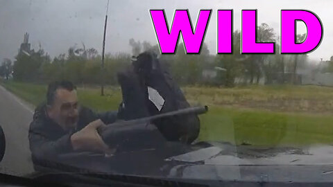Wild Car Chase Shows Armed Man With Shotgun Aiming At Officers On Video! LEO Round Table S10E135