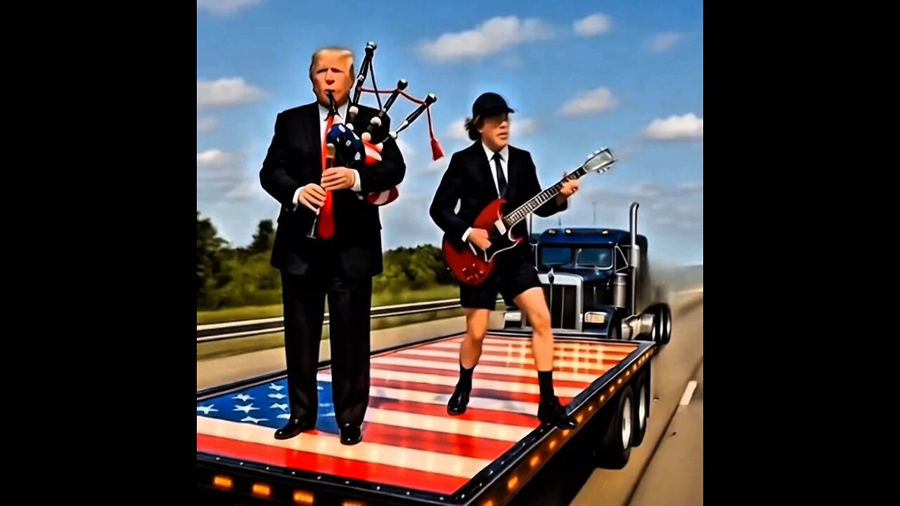 Donald Trump rocks with AC/DC!