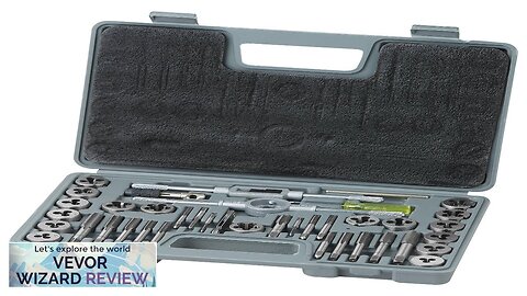 VEVOR Tap and Die Set 40-Piece Include SAE Size NC/NF/NPT Bearing Steel Review