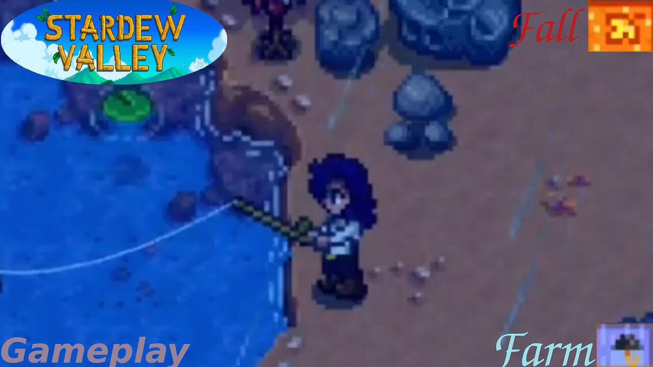 Fishing In The Farm Fall Season Gameplay #3 - Rain Weather | Stardew Valley
