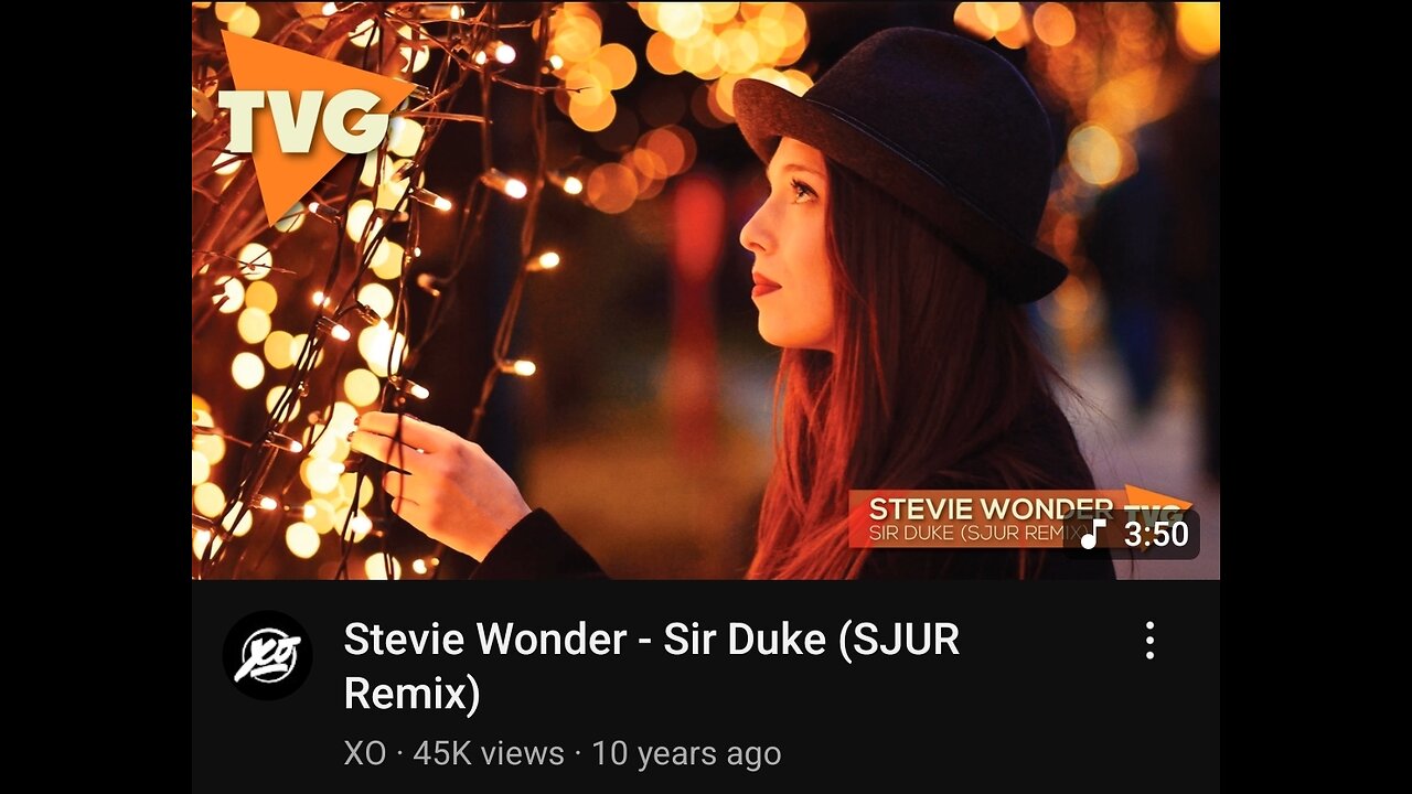 Stevie Wonder - Sir Duke (SJUR remix)