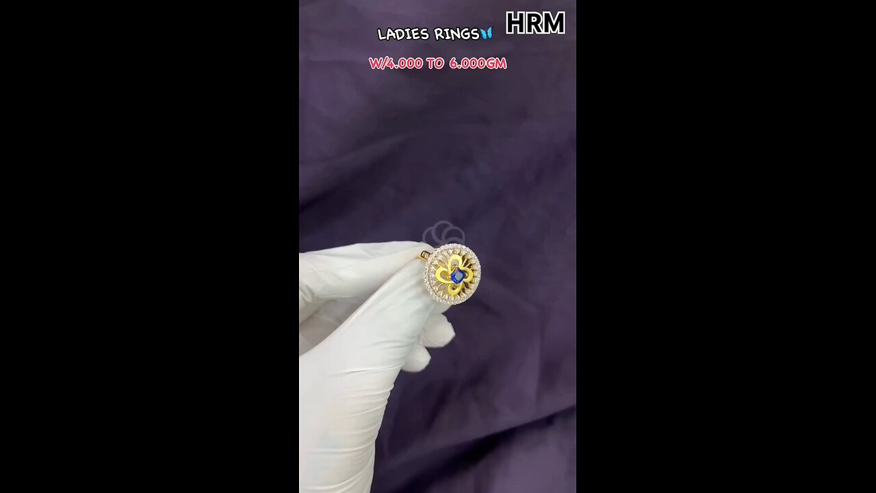 HRM Gold Ladies Ring 💍 daimond