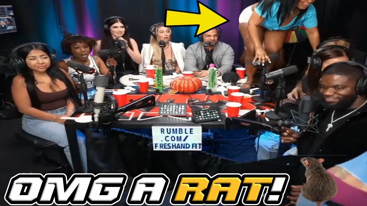A Big RAT Was On The Panel That One Of The Women Got Scared & Jumped On Top Of The TABLE!