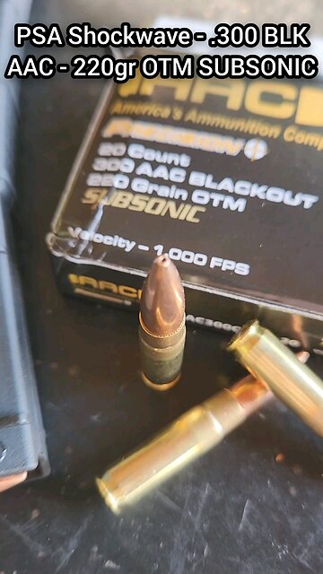 [Chrono] (.300 BLK) PSA Shockwave - AAC 220gr OTM SUBSONIC