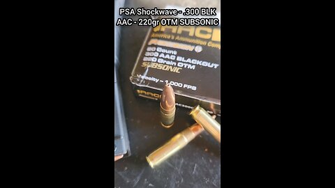 [Chrono] (.300 BLK) PSA Shockwave - AAC 220gr OTM SUBSONIC