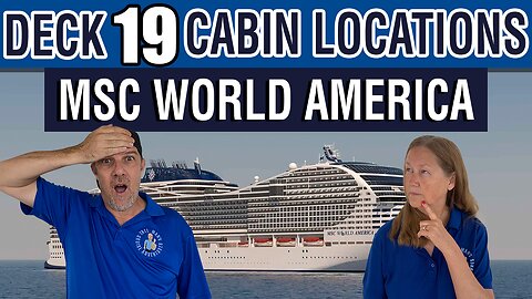 MSC World America Cabin Deck 19 | Full Tour with Tall Man’s Cruise Adventures