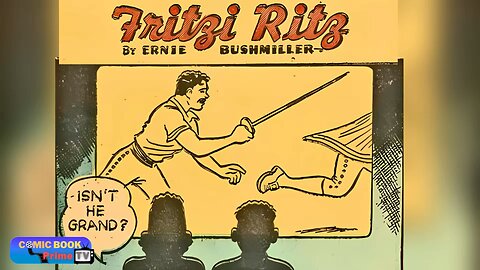 The Hero I love, Fritzi Ritz and Phil Fumble By Ernie Bushmiller classic comic book strip #funny