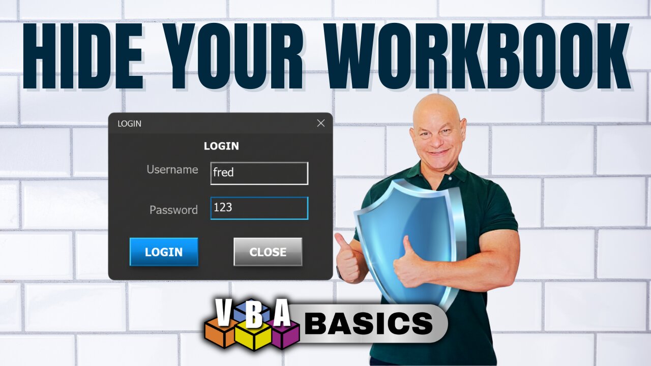 How To Make Excel Invisible And Show UserForm Only
